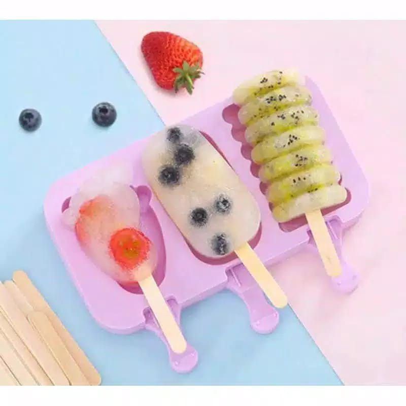 Cetakan Es Krim, Puding, Agar-agar Bahan Silikon