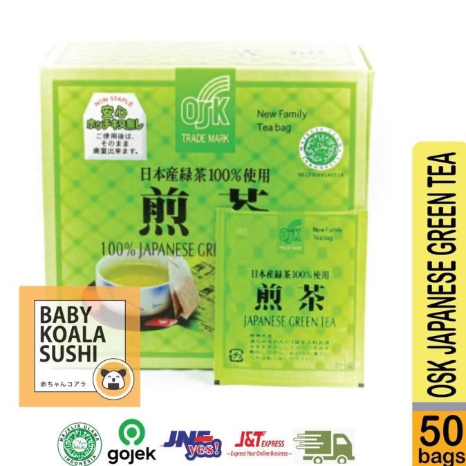 

(BISA COD) OSK Teh Hijau Jepang GrenTea Sachet 50Pc Halal Greentea Import PROMO SPECIAL Kode 620