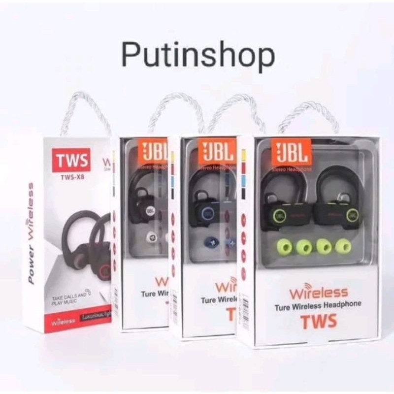 (P) Headset Bluetooth Stereo Headphone TWS-X8