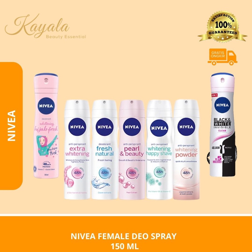 Jual NIVEA FEMALE DEO SPRAY 150 ML - DEODORANT SPRAY NIVEA - DEO SPRAY ...