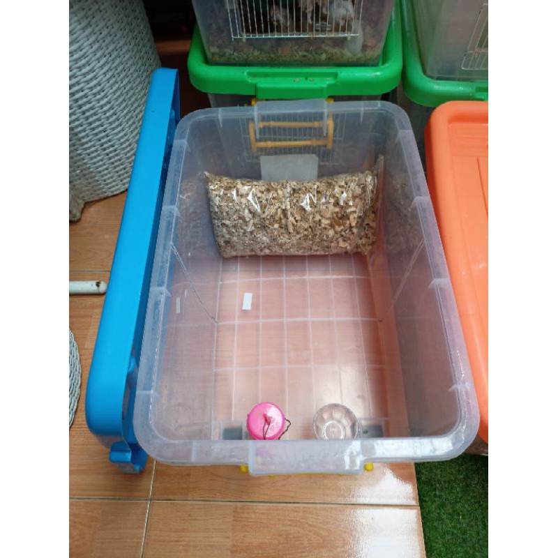 Kandang Box Besar Breeding Hamster / Landak Mini Handmade Nyaman Untuk Berkembangbiak FULLSET Box