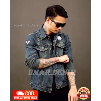 Jaket Jeans Sobek Pria New Series Legend Original Premium