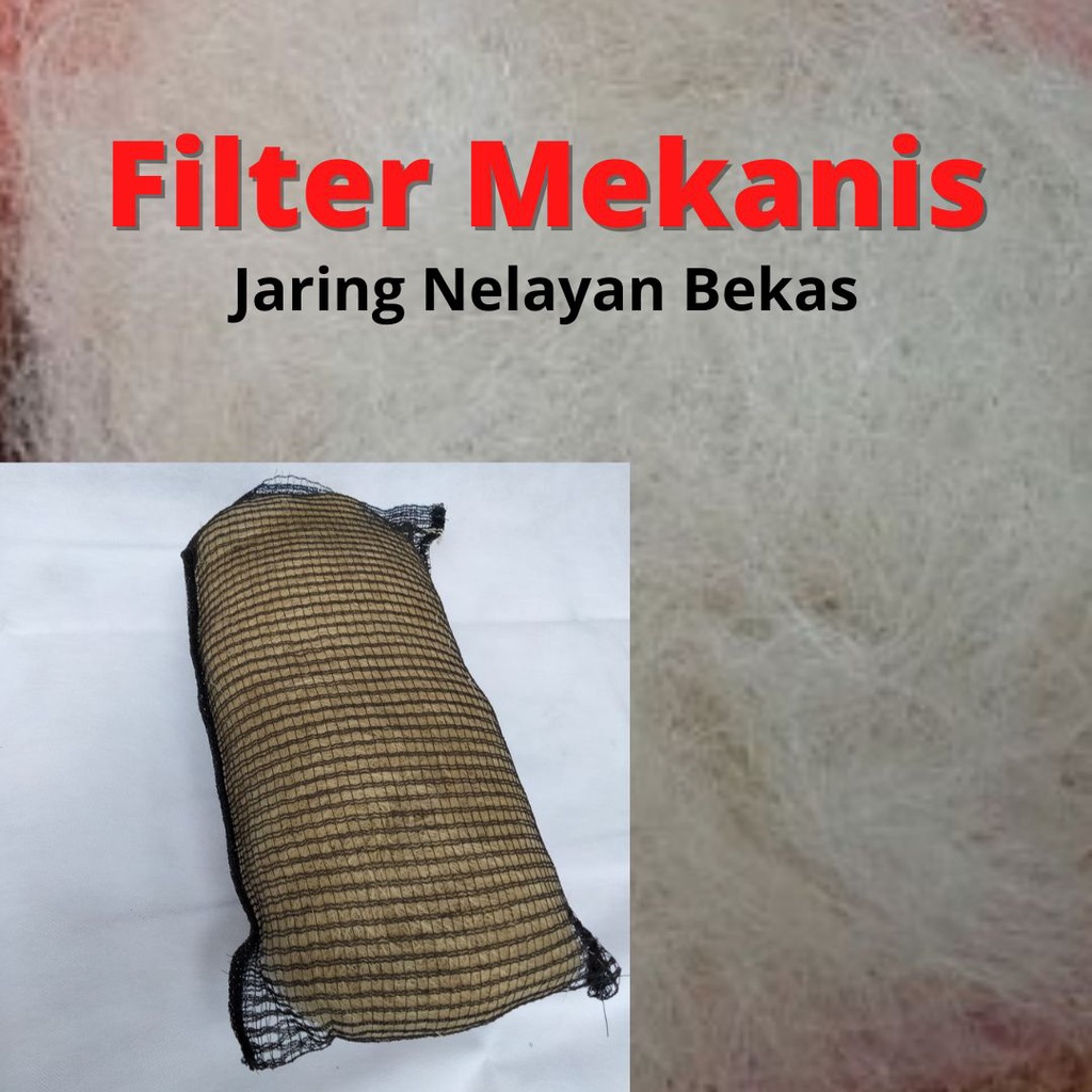 Jual Jaring Nelayan Bekas Media Filter Aquarium dan Kolam Jaring