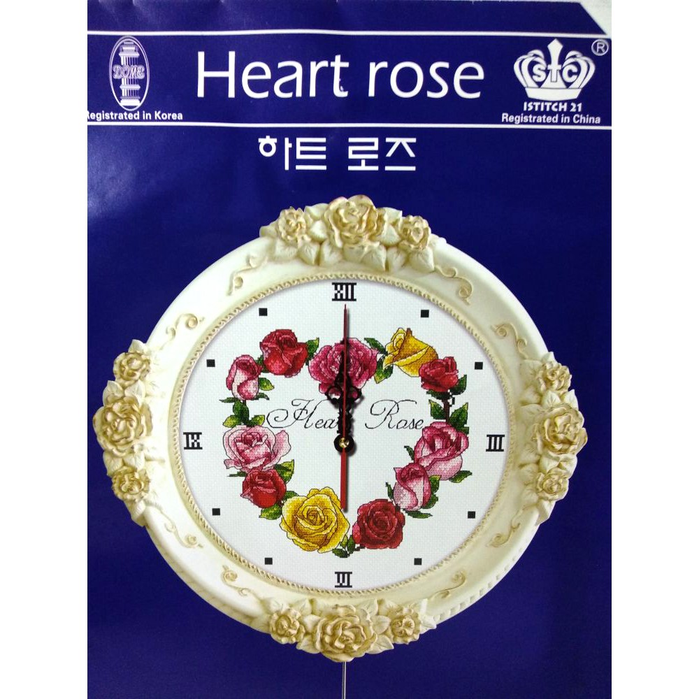 DISKON Paket DIY Craft Sulam Kristik DOME 120510 PP Bunga Rose Mawar Pola Kain
