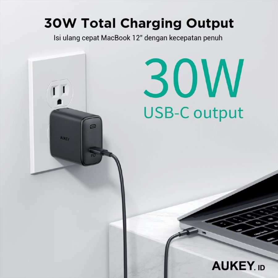 Charger Aukey PA-F2 Swift Series 30W PD Charger - 500481