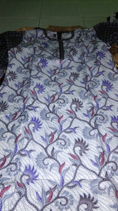 Dress Batik Tunik Renata Lengan Serut Kain Mataram Primisima