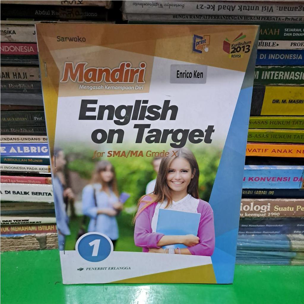 BUKU BEKAS TARGET ON TARGET KELAS 1/2/3 SMA ERLANGGA