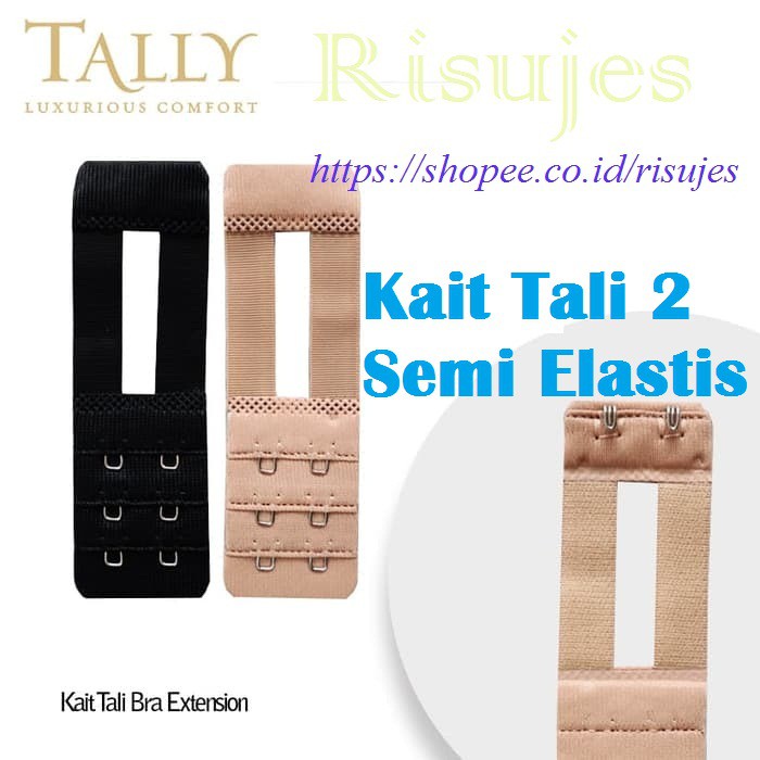 Kait Tali Elastis Sambungan BH / Kait Tali Eksklusif Penyambung Lingkar Bra Tally Kait 2 , 3 &amp; 4