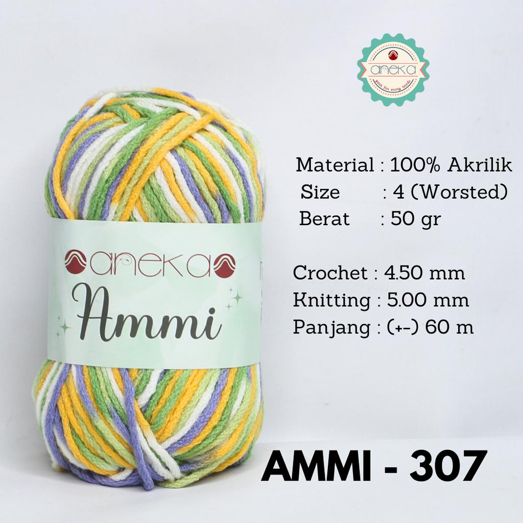 Benang Rajut Ammi / 100% Acrylic / 6 Ply Akrilik - 307