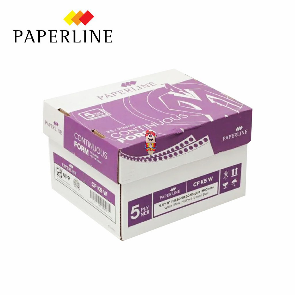 

Kertas Continuous Form Paperline 9.5"x11" CF K5 Warna