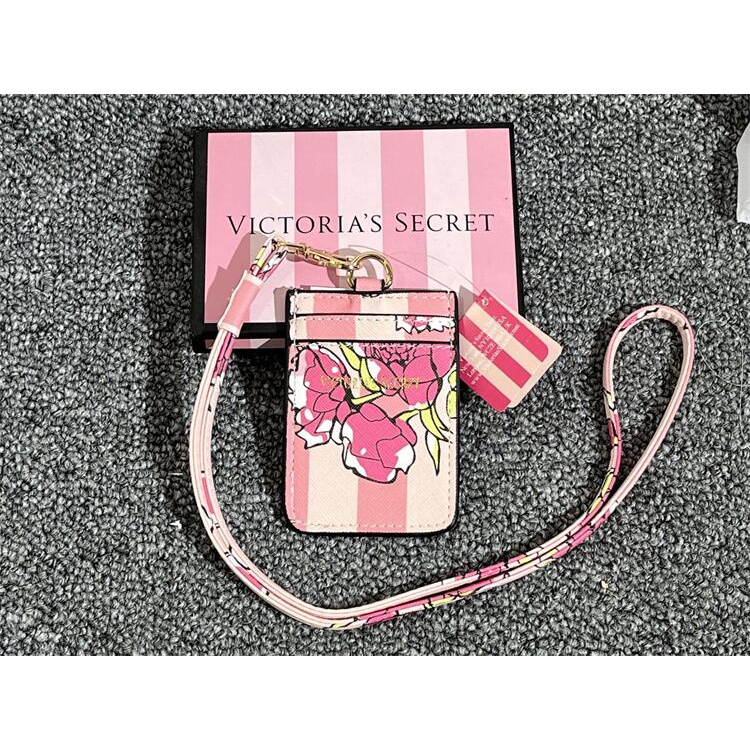 CARDHOLDER ID TEMPAT KARTU DOMPET KARTU TALI PICTORIA SECRET VS LANYARD WANITA IMPORT PREMIUM #3033