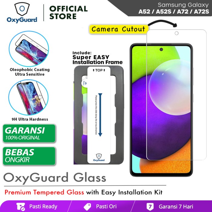 [MURAH] [COD] OxyGuard Tempered Glass Samsung Galaxy A72 A52 2021 Screen Protector - A52 / A52s