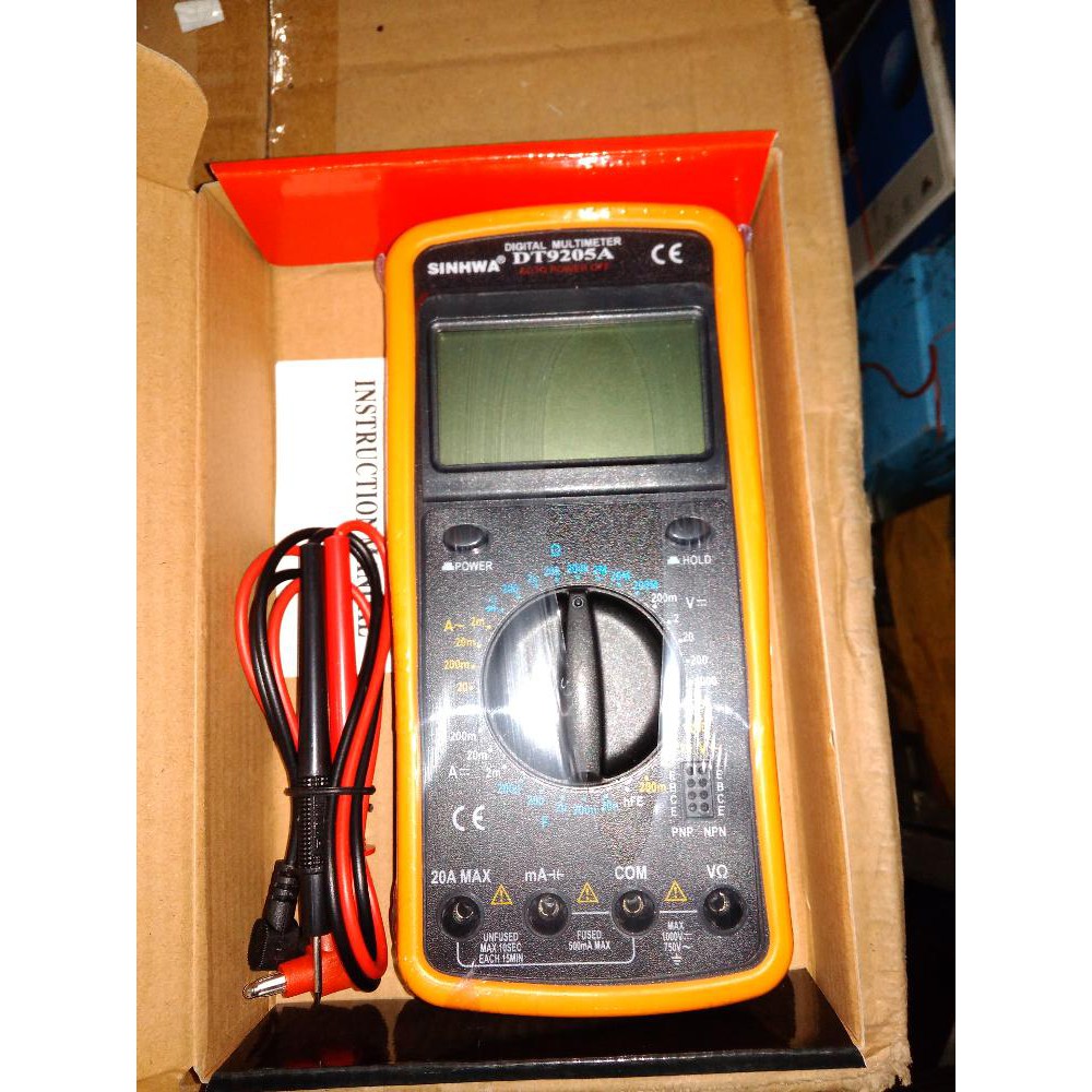 Digital MultiMeter    Multi Tester Digital    Murah Bagus SINHWA DT9205A Limited