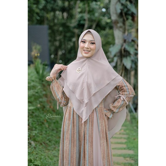 BAJU GAMIS BERMERKS SYAR'I MODEL ALANA AMANDA ADEM DAN NYAMAN