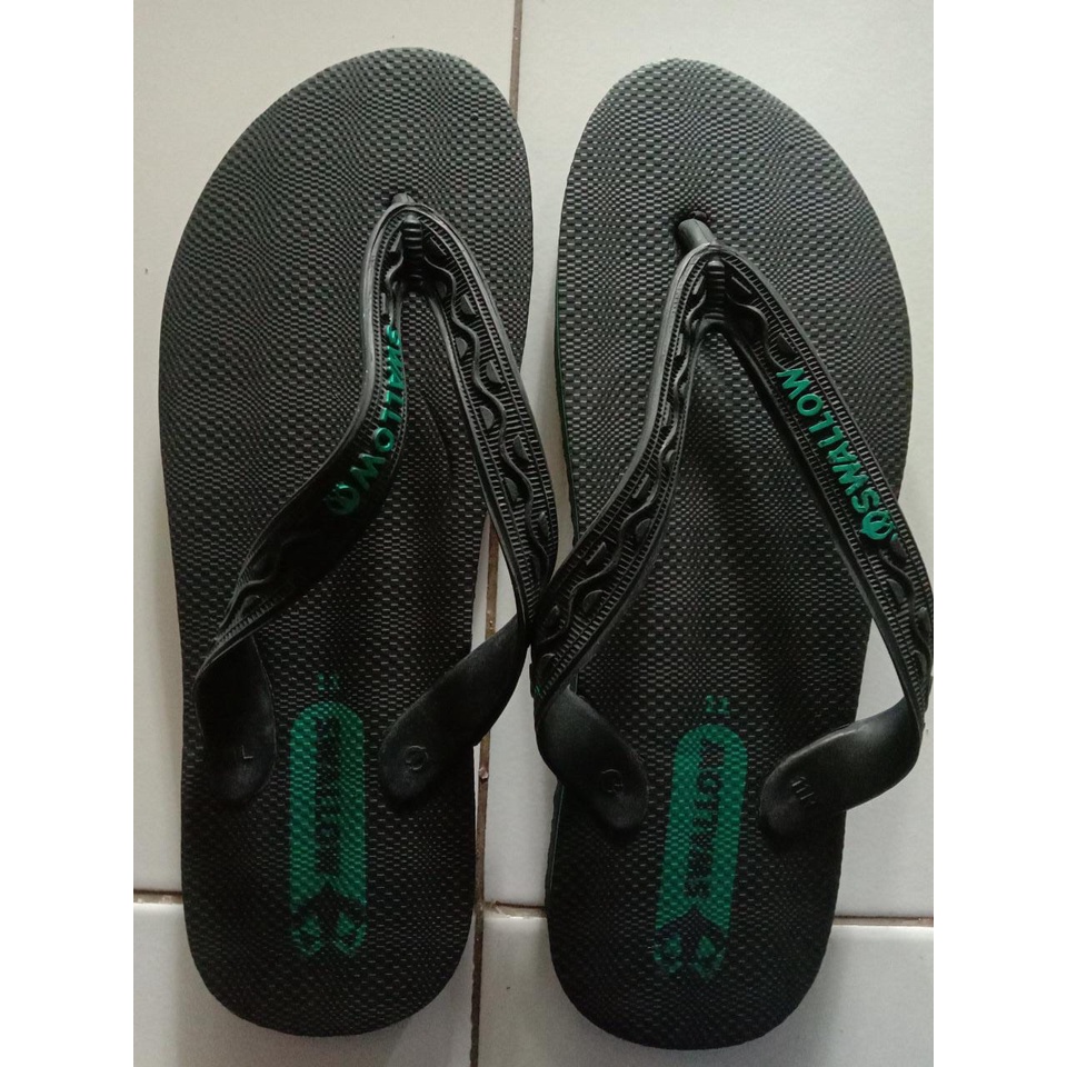 NEW SANDAL JEPIT SWALLOW BLACK PEARL - SANDAL JEPIT RUMAHAN - SANDAL JEPIT HITAM SWALLOW