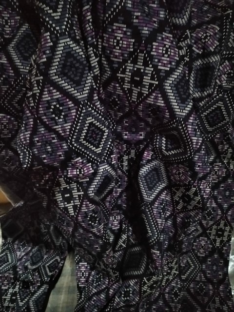 Credomenstore Kemeja Batik Songket Pria Diamond Hitam Lengan Panjang / Baju Cowok