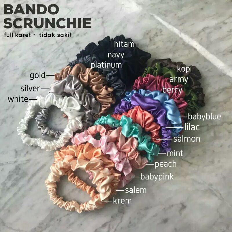 Bandana Scrunchies Anti Pusing