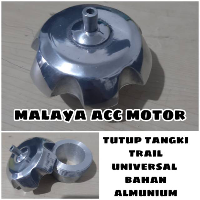 Tutup tangki custom trail bahan almunium