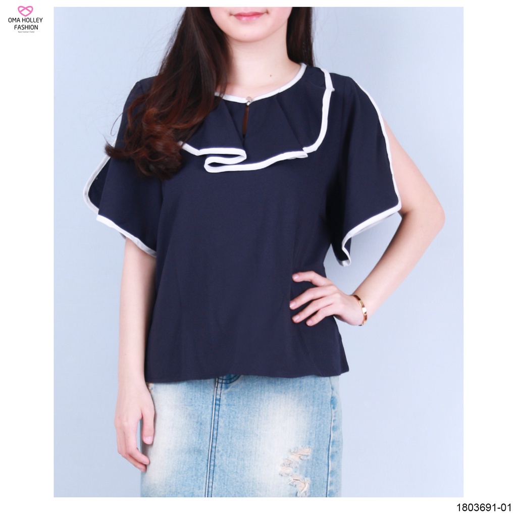 (COD) OH Fashion Sabine Top Blouse Wanita Murah #1803691-01