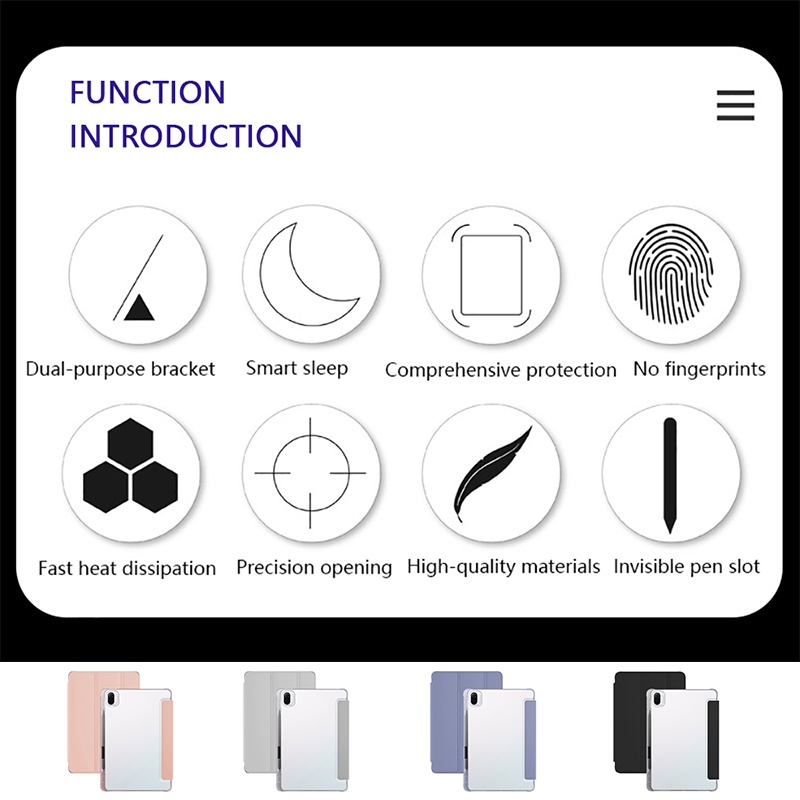 Case Redmi Pad SE 11 inch Xiaomi Pad 7 / 7pro 11.2 Redmi Pad 10.61&quot; Flip Soft Case Xiaomi Pad 5/5pro Transparent TPU Case with Pen Holder