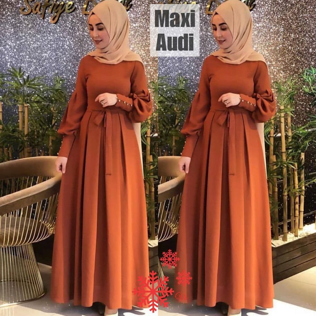 ESME- MAXI AUDI/ DRESS MUSLIM/ FASHION MUSLIM/  CASUAL DRESS/MAXI TERBARU/ MAXI D