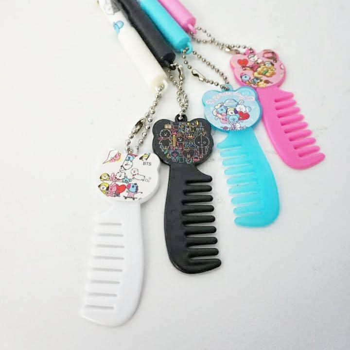 

pulpen sisir FAMILY ALL BT pen gel gantungan ALL BT bolpen lucu imut kado unik souvernir COD ready