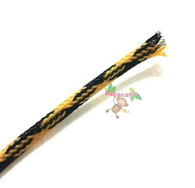 Pembungkus kabel 8 mm cable sleeve braided nylon