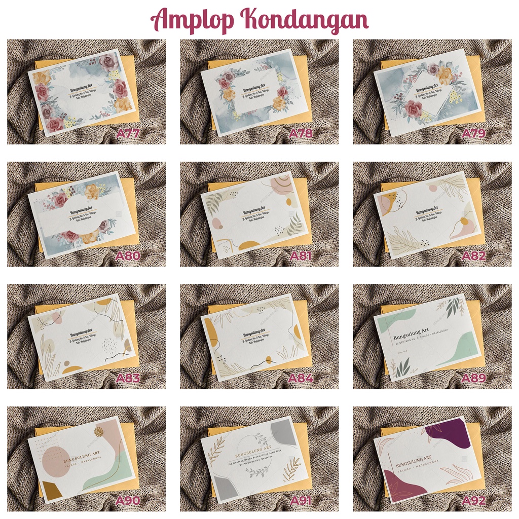 

Amplop Kondangan Custom Nama & Alamat / Amplop Angpau / Amplop Sumbangan