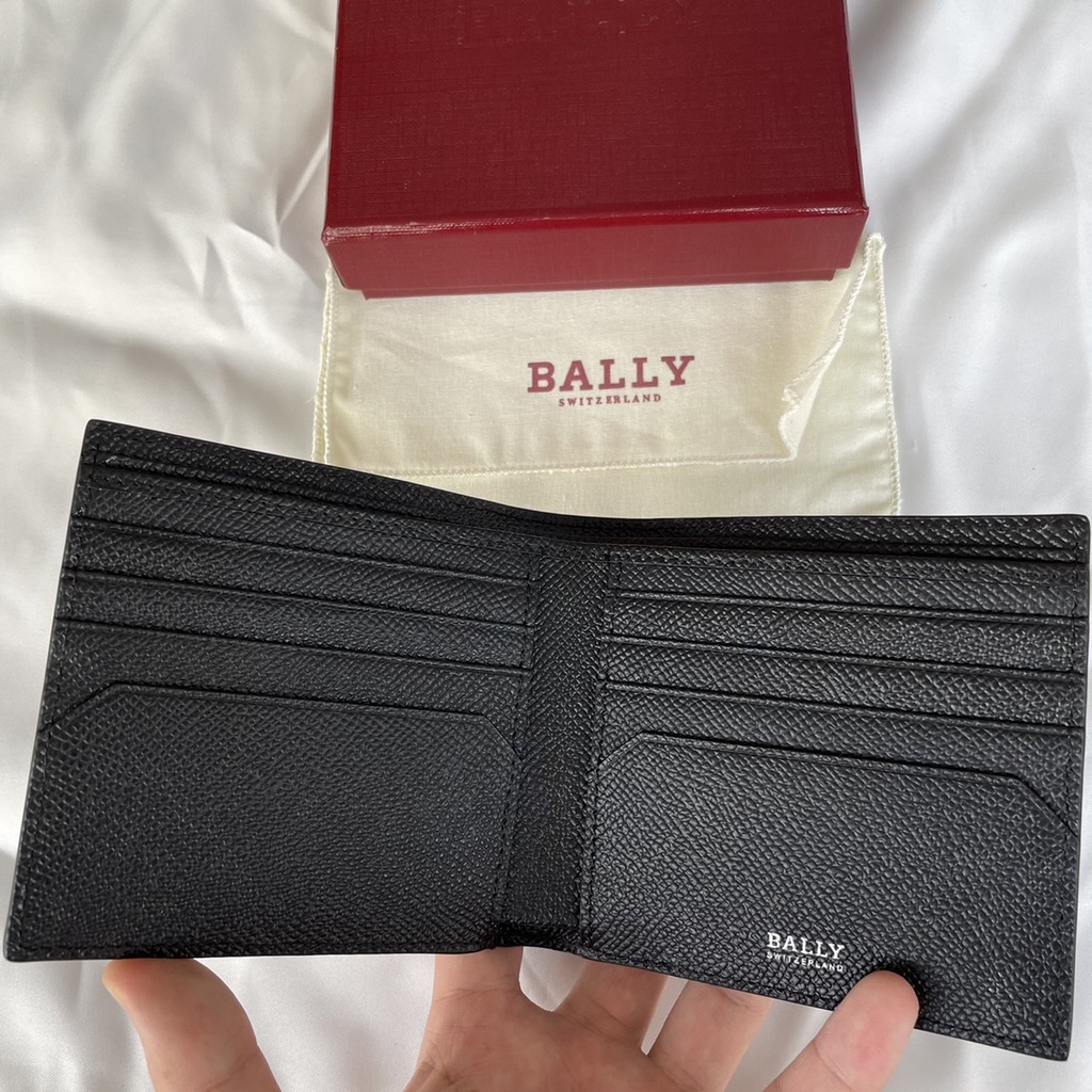 WALLET Dompet PRIA Bally Wallet Bifold Men Wallet Black