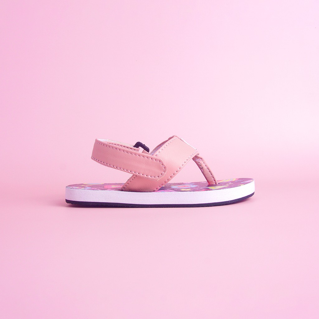 CANDYPOPS Sandal Jepit Anak Perempuan Altin Memphis Pink &amp; White Usia Balita 1 - 5 Tahun