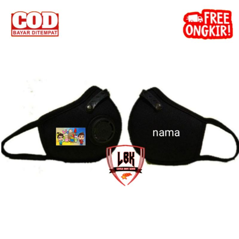 MASKER ANAK GAMBAR OMAR DAN HANA/ MASKER VENTILATOR ANAK GAMBAR OMAR DAN HANA