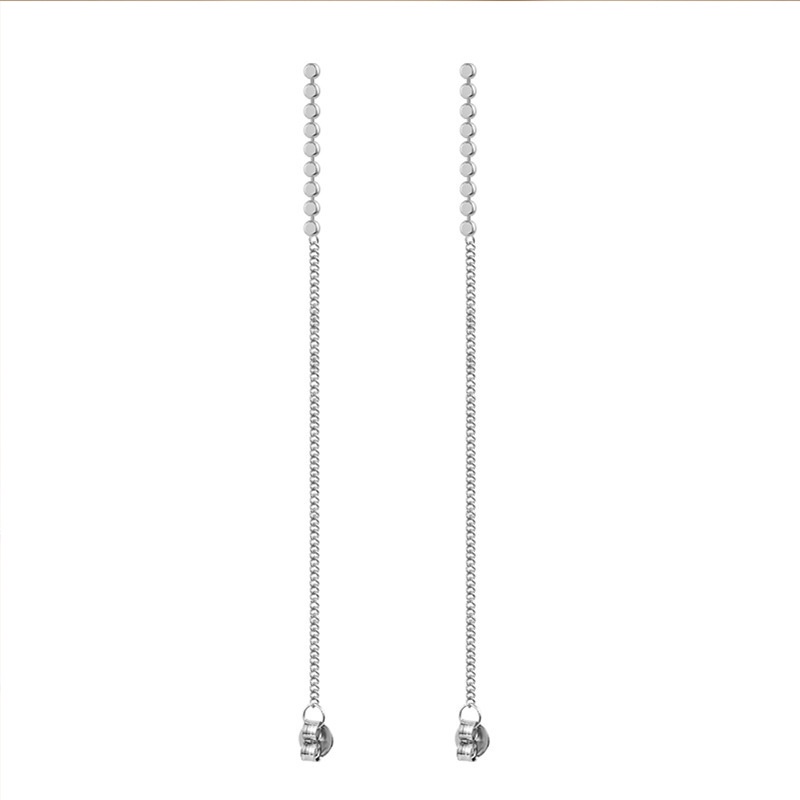 Anting Sterling Silver S925 100% Bentuk Bulat Datar Untuk Hadiah