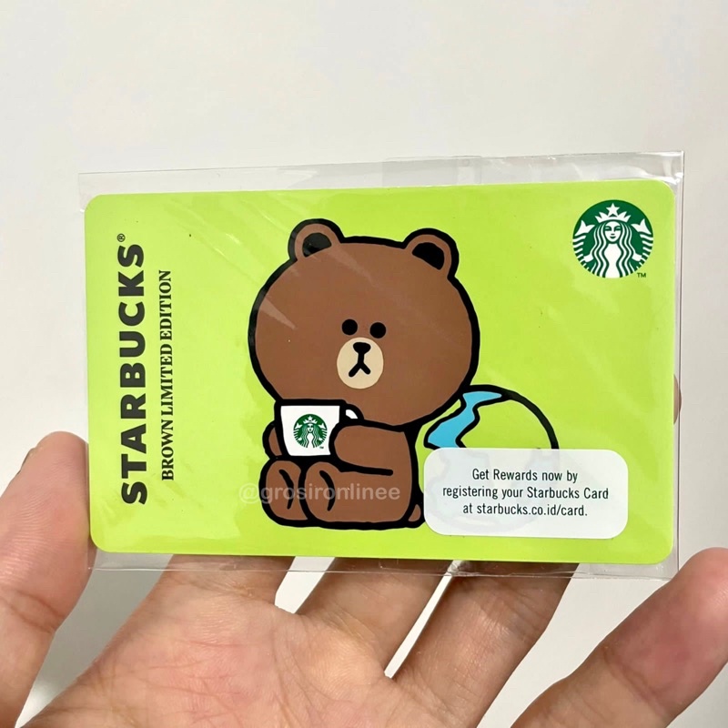 Starbucks card LINE Brown Limited Edition