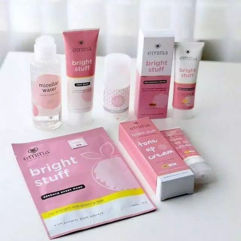 Bisa COD Paket Lengkap Ekonomis Emina 1 Satu Paket Emina Bright Stuff/Emina Skincare