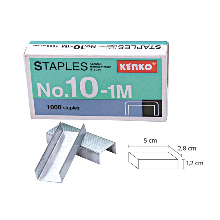 

ISI STAPLES KENKO 10-1M ISI STAPLES KECIL HEKTER NECIS REFILL JEPRETAN PAK SATUAN ECER LUSIN GROSIR MURAH