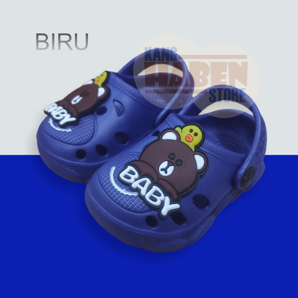 sandal baim Anak beruang, sandal bayi lucu murah, Sandal Dulux 355E 20-25