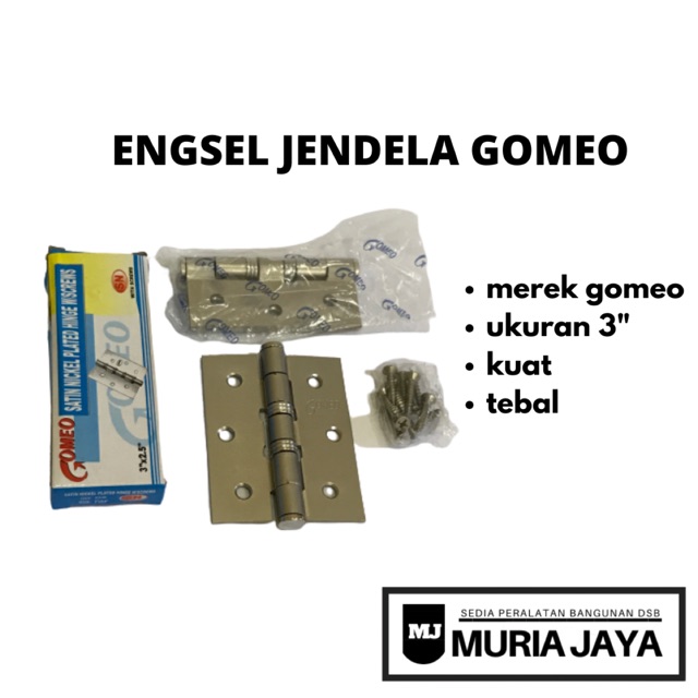 Engsel jendela merek Gomeo 3"