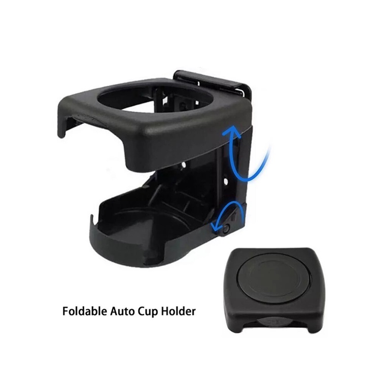 Foldable Car Cup Holder Tempat Botol Gelas Minuman Mobil Bisa Di Lipat