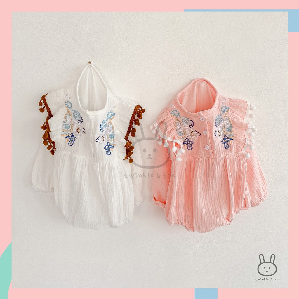 Baju Romper Anak Bayi Perempuan Model Korea / Baby Girl Romper-1