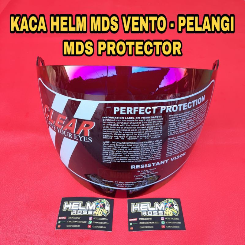 Kaca Visor MDS VENTO - MDS protector - MDS lazerr - MDS pro series - MDS project 2 - BMC inova Zara