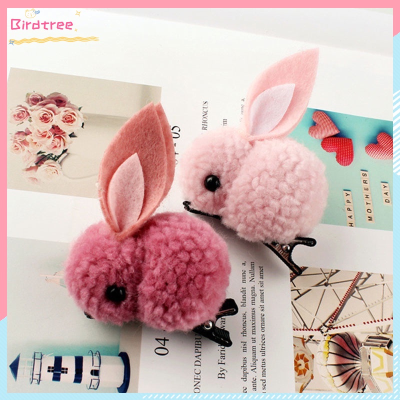 COD Jepit Rambut Anak Bayi Wanita  Korea Kelinci Rabbit Hair Accessories Lucu Karet Rambut Gadis Klip Karet Ready Stock