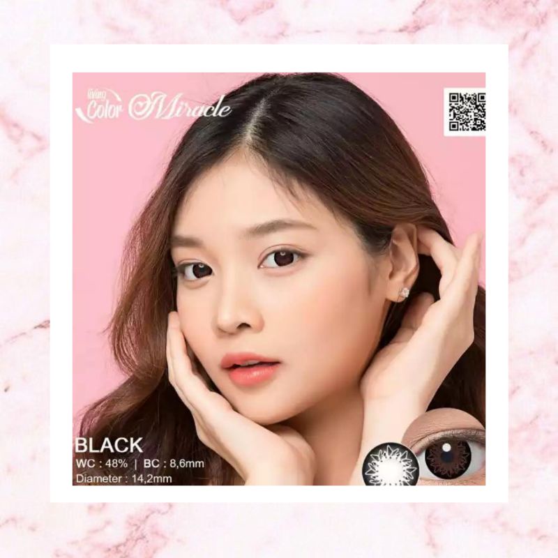 [ BLACK SERIES ] softlens HITAM newbluk x2 kpop darling 14mm 16mm (free lenscase) NORMAL soflen soflens softlen bantul jogja