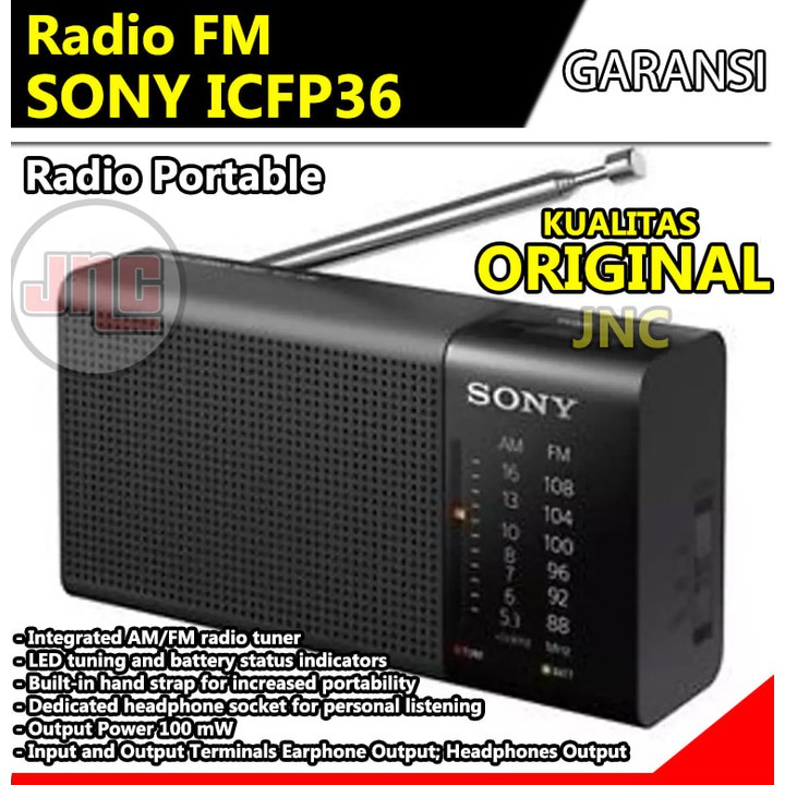 Promo ORIGINAL Radio FM Sony ICFP36 Berkualitas