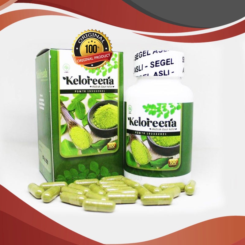 Obat Napas Pendek, Napas Berat, Nafas Terasa Engap, Napas Ngos Ngosan, Asma, Sesak Napas, Badan Lemas Cepat Lelah, Naps Bunyi Ngik - Keloreena Kapsul-100 Kapsul