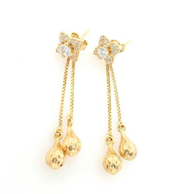 Anting Fashion Anting Emas 17 K - Murah 3.9gr - 3576