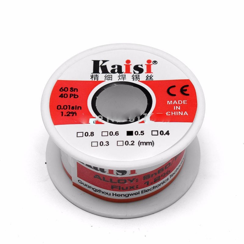 Kaisi Kawat Timah Solder 5G Sn60/Pb40 0.4mm - Silver