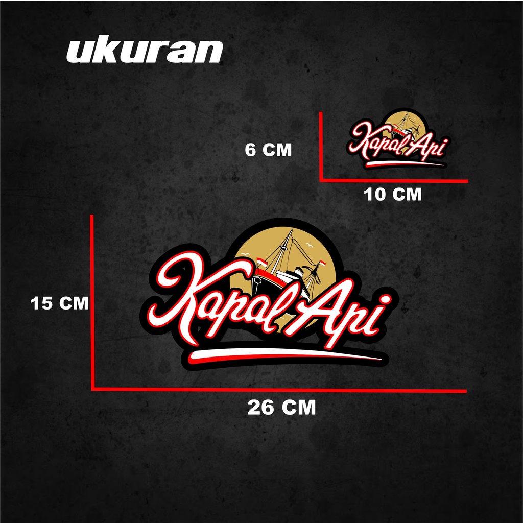 striping scoopy motif kapal api stiker kapal api