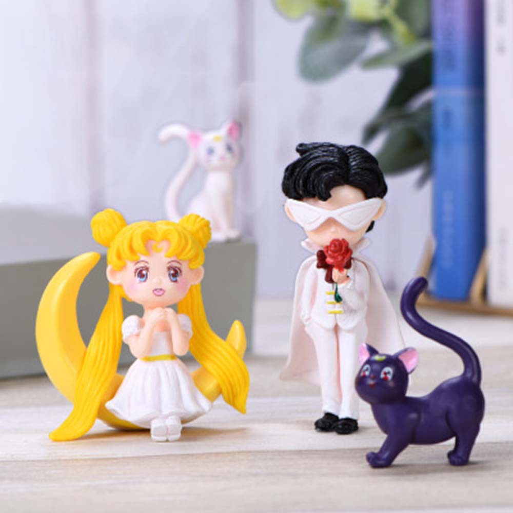 Mainan Boneka Pajangan Action Figure Model Anime Sailor Moon Diy Untuk Dekorasi Interior Mobil