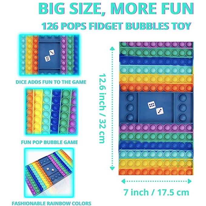 NEW Mainan Papan Catur Giant Pop It Besar Warna Pelangi Untuk Anak Model Populer-1