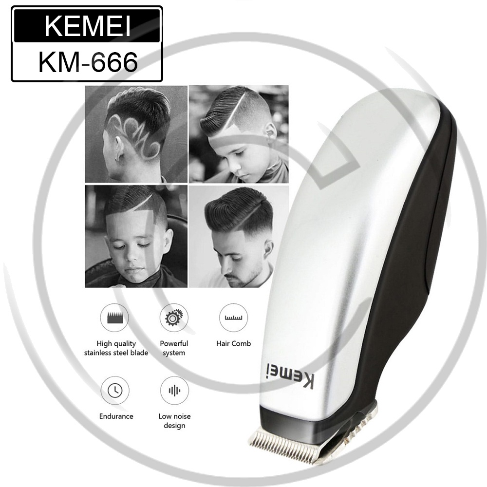 KEMEI / KM-666 / Portable Electric Hair Clipper Mini Hair Trimmer Cutting Machine Men Beard - CO